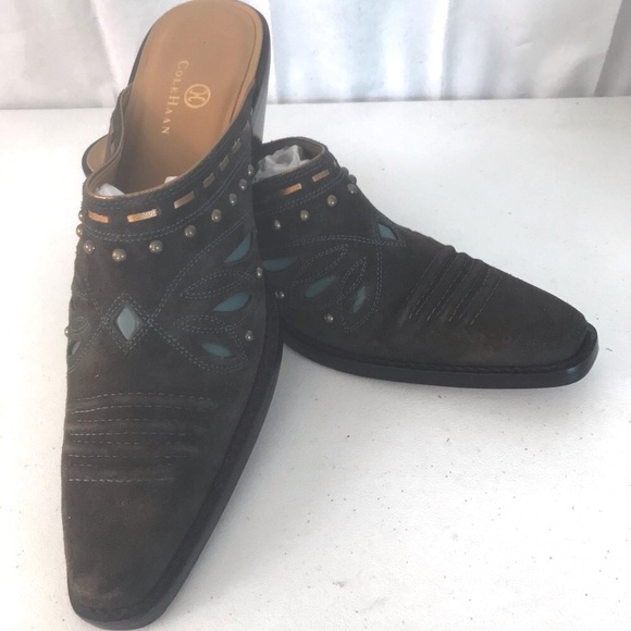 Cole Haan Shoes - NEW!Cole Haan - Cowboy Slides with etched details Size 9